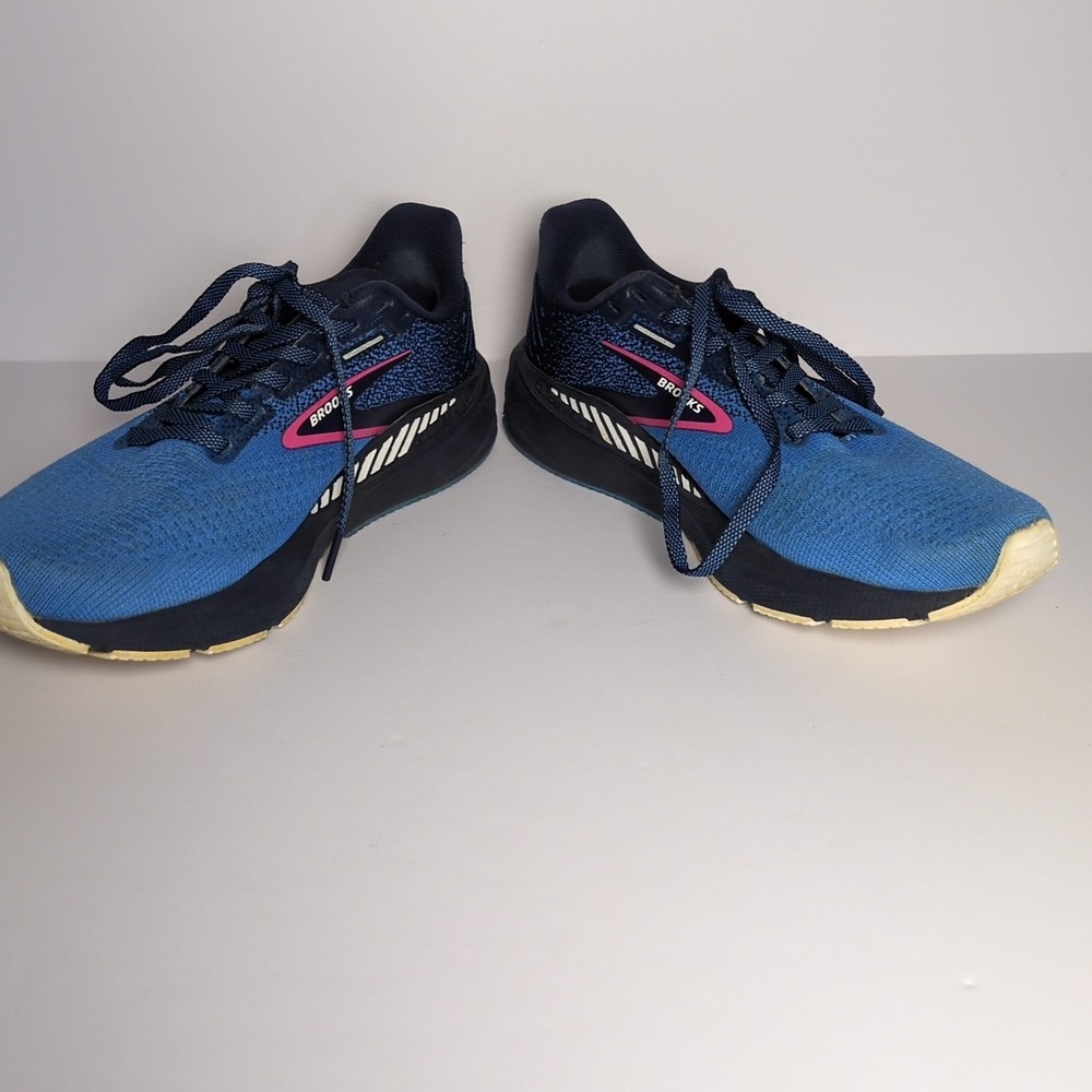 Brooks Launch GTS 10 SZ 7 Women's Running Shoes Peacoat/Marina‎ Blue/Pink - Picture 8 of 8